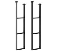 Staffa per mensola sospesa per carichi pesanti 30 cm x 110 cm (senza tavola), staffa per mensola per montaggio a soffitto a 3 strati con viti di installazione, staffa per mensola sospesa in metallo (