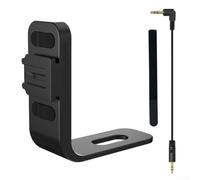 Staffa per microfono a scarpa fredda in lega di alluminio per INSTA360 X5, compatibile con MIC2 - Supporto per microfono esterno invisibile compatto 52 × 47,5 × 18,5 mm con cavo audio