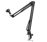 Staffa per microfono con braccio di sospensione a molla rinforzata per il trasporto facile da tavolo, supporto per microfono, per microfono dinamico da studio