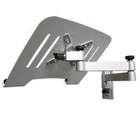Staffa per montaggio a parete per laptop argento con vassoio per adattatore per notebook bianco Modello: L52S-IP3W