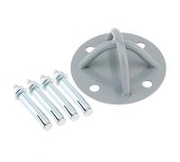 Staffa per montaggio a parete/soffitto, con 4 fori, in acciaio, per allenamento di sospensioni TRX, amaca per yoga aereo, fasce di resistenza, sacco da boxe e sedia a dondolo, include set completo di