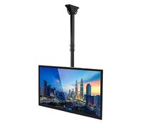 Staffa per Montaggio a soffitto TV Regolabile - Staffa per Montaggio a Parete TV Adatta a TV 4K da 32-65 Pollici, inclinazione telescopica in Altezza Regolabile e Display a Schermo Piatto Girevole,