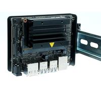 Staffa per montaggio su guida DIN KKSB con clip - Compatibile con schede Jetson Nano, XAVIER NX e Orin