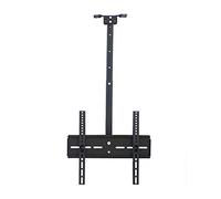 Staffa per montaggio TV a soffitto, inclinabile e orientabile, supporta 49,9 kg, ideale per centro commerciale, posto di lavoro, negozio di strada, altezza 0,51 m, soluzione robusta per supporto TV