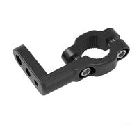 Staffa per moto in alluminio che supporta l'estensione della testa e offre diverse opzioni di posizionamento dei fori per le viti (nero)