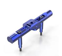 Staffa per moto lavorata a CNC adatta per fari e faretti retrovisori con supporto per telefono cellulare (blu)