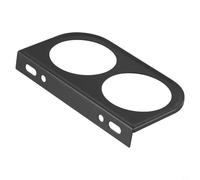 Staffa per pannello di montaggio in metallo per 5 per 2 mm per strumenti automobilistici rotondi da 2-1/16 pollici che richiedono l'installazione sul cruscotto a due fori