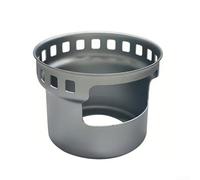 Staffa per parabrezza in lega di alluminio compatibile con la maggior parte delle stufe da esterno compatte per una migliore gestione del vento durante l'uso