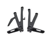 Staffa per pedane passeggero posteriore compatibile con CBR600RR 2007 2008 2009 2010 2011 NERO