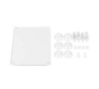 Staffa per pompa sommergibile per acquario, supporto per pompa dell'acqua in acrilico, con guarnizione in silicone smorzante e ventosa, per pompe con filtro a fondo gocciolamento (Set da due pezzi