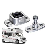 Staffa per porta a stantuffo, fermo per porta bagagli, fermo per porta | Staffe per porta rimorchio con gomma e lega di alluminio, fermaporta per bagagli per camion da viaggio, 7,6 x 5,5 x 2,5 cm