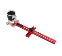 Staffa per scanalatura di fresatura per fresatura del legno, guida regolabile in lega di alluminio con base staccabile, compatibile con router di assetto per armadio (B)