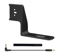 Staffa per scarpa fredda per microfono per Insta360 X5 Mini accessori per microfono Supporto invisibile per microfono con cavo audio Supporto adattatore in lega di alluminio nero