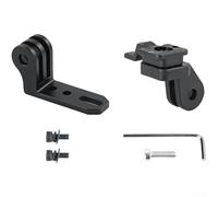 Staffa per sella ad angolo regolabile per Xlite200 Light | Corpo in lega di alluminio, connettori a forcella in plastica, adatto a spazi ferroviari da 16-23 mm, finitura nera robusta