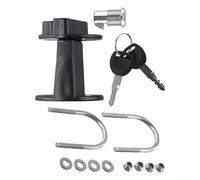 Staffa per serbatoio carburante moto, supporto per taniche da 3 L 5 L, chiusura con chiave per tamburo dell'olio
