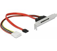 Staffa per slot Delock con 1 connettore SATA esterno a 22 pin NEW