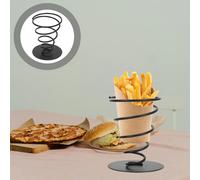 Staffa per snack per patatine fritte, espositore per cono in ferro da 2 pezzi