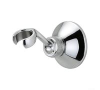 Staffa per soffione doccia in rame massiccio con rotazione di 360 gradi per supporto spray manuale regolabile in altezza sedile di fissaggio antiruggine montaggio a parete bagno oro (argento)