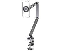 Staffa per Tablet in Alluminio Rotante 360 Gradi con Antiscivolo e Supporto Magn
