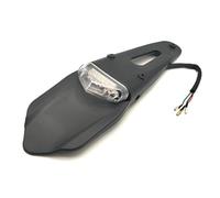 Staffa per Targa Moto Supporto Per Targa Posteriore Per Moto Con Fanale Posteriore A LED Da 12V Universale Per Motocross Enduro Moto Staffa Portatarga(Transparent-A)