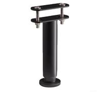 Staffa per telaio del letto a forma di T, 1 confezione da 1 supporto per mobili resistente, antiscivolo, regolabile in altezza, connettore in acciaio rinforzato per stabilità (25-43 cm)