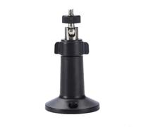 Staffa per telecamera per interni ed esterni, supporto rotante a 360° per sorveglianza, kit di installazione per palo da parete con base ispessita (nero)