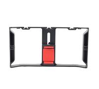 Staffa per telefono Stabilizzatore per telefono cellulare portatile Universale in plastica Fotografia Registrazione Gabbia dal vivo Supporto per Vlogger per smartphone Creatori di