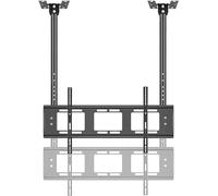 Staffa per TV a soffitto per schermi LED a schermo piatto da 55-86 pollici, supporto universale a doppio polo, facile da installare, gancio per TV da appendere per casa e ufficio