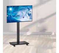 Staffa Per TV - Supporto TV Da Pavimento Mobile, Carrello TV Fisso Con Schermo Orizzontale E Verticale, Per Schermi Da 32-65 Pollici, Supporto TV Da Pavimento Portatile Fino A 100 Kg