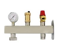 Staffa per vaso espansione supporto a muro per vaso di espansione autoclave in acciaio inox per serbatoio acqua calda sanitaria fissaggio pressione kit collegamento di espansione (kit staffa)