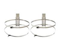 Staffa per vaso espansione supporto a muro per vaso di espansione autoclave in acciaio inox per serbatoio acqua calda sanitaria fissaggio pressione membrana refrigerante (2 pcs)