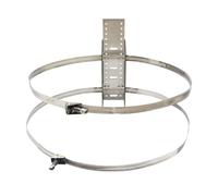 Staffa per vaso espansione supporto a muro per vaso di espansione autoclave in acciaio inox per serbatoio acqua calda sanitaria fissaggio pressione membrana refrigerante (330mm 1 pc)