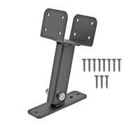 Staffa pergola del supporto per tetto in acciaio inossibile fascia raggio del tetto regolabile per gazebo e strutture esterne supporto durevole rivestito in polvere nera con un