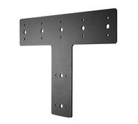 Staffa piatta in acciaio a forma di T robusta per collegamenti travi e pali in l