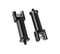 Staffa poggiapiedi posteriore per Softail 2018-2025 Nero Cromato Poggiapiedi Coppia per modelli Softail Moto Poggiapiedi passeggero Kit di montaggio avvitabile diretto Leva rinforzata (nero)