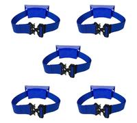 Staffa porta bombola montata a parete - Rack di stoccaggio regolabile for bombola di ossigeno - ABS con cinghia for argon, propano e altro(Blue,5pack)