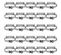 Staffa porta bombola montata a parete - Rack di stoccaggio regolabile for bombola di ossigeno - ABS con cinghia for argon, propano e altro(Gray,25pack)