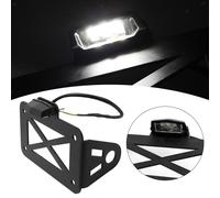 Staffa Portatarga Laterale Moto 3 LED Luce Posteriore Universale