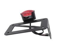 Staffa Portatarga Moto Staffa Targa Fanale Posteriore A LED Per Sportster Per Bobber Per Chopper Per Motocicletta Personalizzata Montaggio Laterale Nero