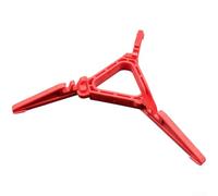 Staffa portatile per serbatoio di gas per stufe da campeggio, supporto per taniche in PC per bottiglie piatte e lunghe, supporto antiscivolo per escursionismo, 11 x 2 cm (rosso)