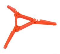 Staffa portatile per serbatoio di gas per stufe da campeggio, supporto per taniche in PC per bottiglie piatte e lunghe, supporto antiscivolo per escursionismo, 11 x 2 cm (arancione)
