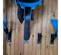 Staffa portautensili per Gardena Combisystem, 4 pezzi | Staffe di montaggio a parete con collare lungo, include viti gratuite per attrezzi combinati Gardena