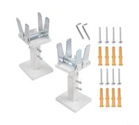 Staffa regolabile da pavimento per radiatore, per riscaldatori a pannello, staffa di supporto in acciaio, con tasselli ad espansione, regolazione in altezza da 14 a 21 cm, con fissaggio incluso