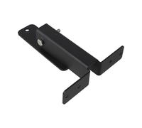 Staffa regolabile in acciaio inossidabile 304 per pergola, angolo 0-90°, altezza verticale 15,2 cm, piastra di base 7GA e braccio oscillante 11GA, nero opaco Fi (1SET)