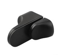 Staffa regolabile per mensola in vetro da 3-22 mm di spessore, supporto da parete in lega di zinco, finitura cromata lucida, compatibile con libreria (nero)