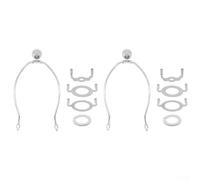 Staffa rimovibile per paralume da 25,4 cm con piastra superiore per lampade da tavolo e da terra, si adatta alle prese standard E26 E27 e fornisce un supporto robusto per diversi paralumi (argento)