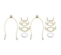 Staffa rimovibile per paralume da 25,4 cm con piastra superiore per lampade da tavolo e da terra, si adatta alle prese standard E26 E27 e fornisce un supporto robusto per diversi paralumi (oro)