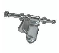 Staffa Rullo Laterale Diritto per Carrelli - 40 mm.