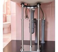 Staffa Sostegno Lavello Installazione senza Fori Telaio Regolabile Lavabo