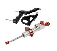 Staffa Stabilizzatore Ammortizzatore Sterzo Regolabile Set Completo Per Suzuki GSXR 600/750 K1 K4 2001-2005(Silver1+Black)